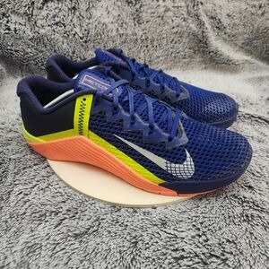 Nike Metcon 6 Royal Blue Coral Yellow Athletic Shoes Men's Size 13